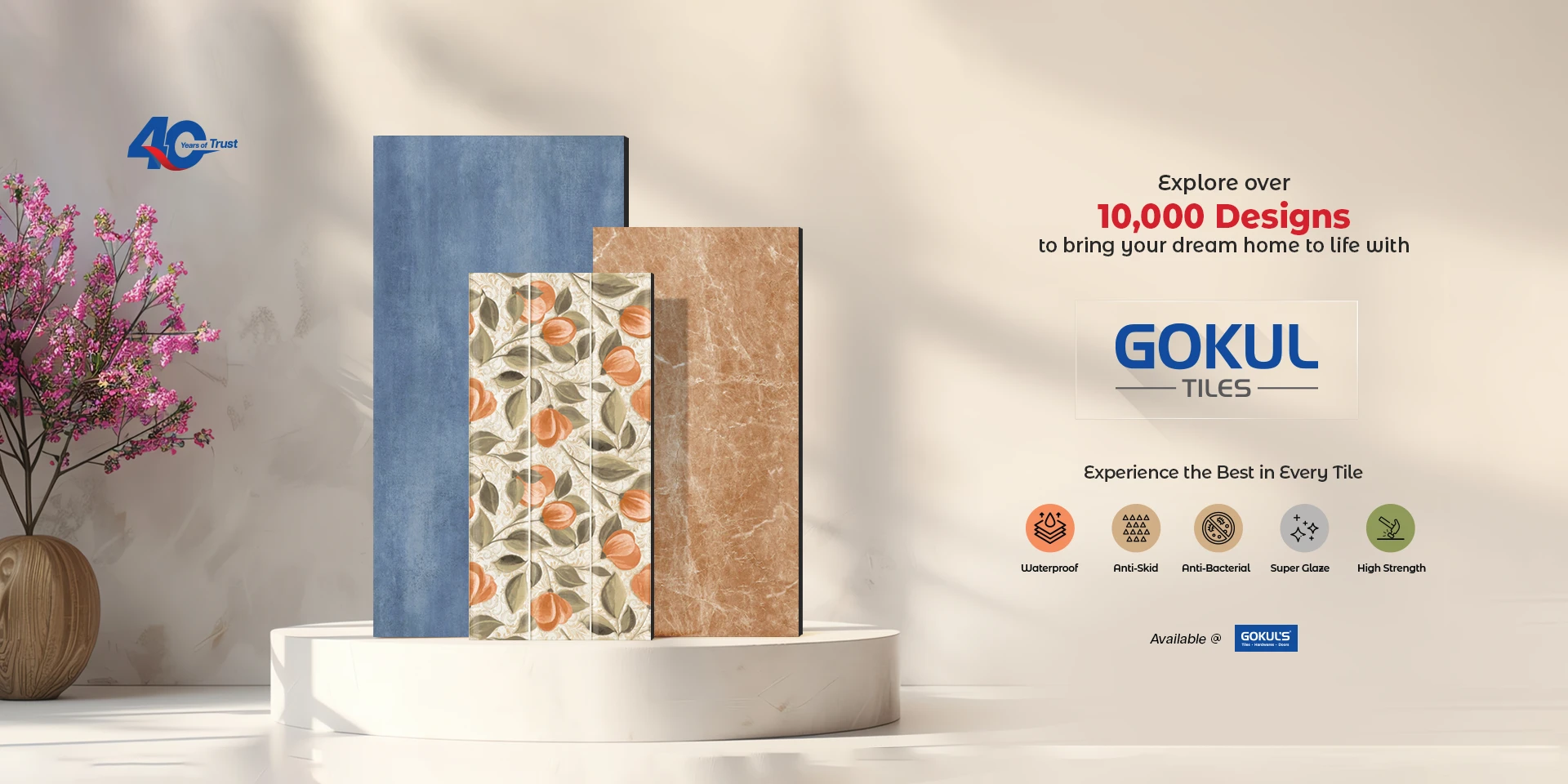 Elevate Spaces with Gokul Tiles